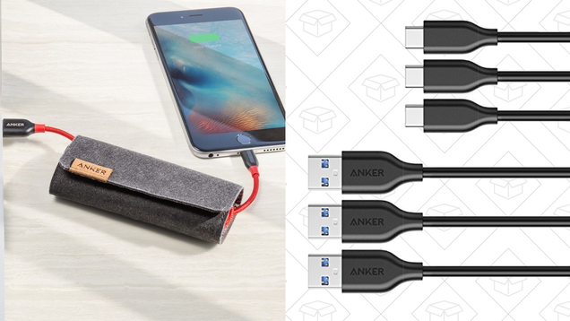 2-Pack Anker PowerLine+ Lightning Cables | $22 | Amazon 3-Pack Anker PowerLine USB 3.0 to USB-C Cables | $11 | Amazon | Promo code ANKER863